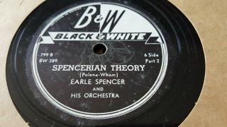 EARL SPENCER AND HIS ORCHESTRA PROGRESSIONS IN BOOGIE BLACK AND WHITE 799 - 801 2