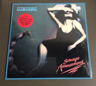 Scorpions - Savage Amusement Vinyl Lp Record 33rpm Vg,  1988 Usa Pressing