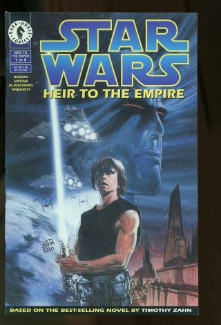 Star Wars Heir To The Empire 1 Nm - 9.  2 1st General Thrawn 1995 Signed By Baron