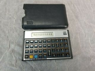 Vintage Hewlett Packard Hp 15c Calculator & Fresh Batteries & Case