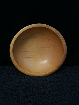 Vintage Munising Wooden Dough/fruit Bowl 11 