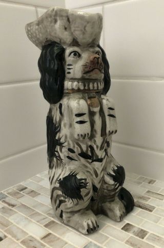 Vintage Staffordshire Sitting Begging Dog Pitcher Jug Figurine