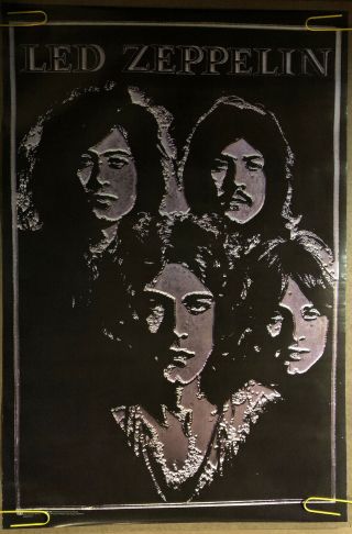 Vintage Poster Led Zeppelin Rock & Roll Music Memorabilia 1960s Pinup