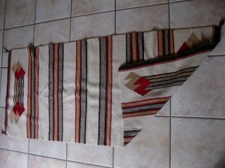 Vintage Navajo Blanket Rug/saddle Blanket 28 1/4 X 62