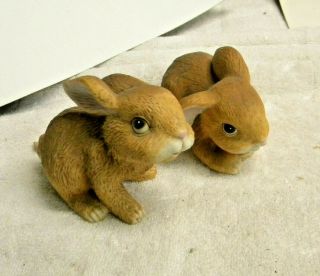 Pair Homco Bunny Rabbit Figurines 1465