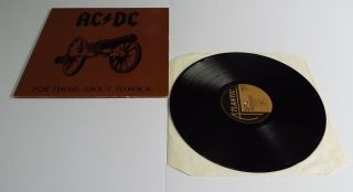 Ac/dc For Those About To Rock Vinyl Lp - Ex