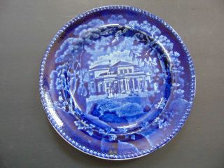 Antique Historical / Romantic Staffordshire Pearlware Plate - Regent 