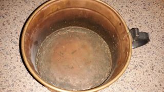 Primitive Antique Copper Tankard Cup Mug 4 