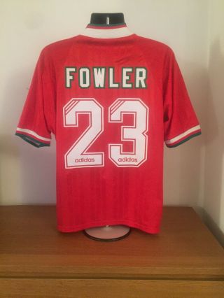 Liverpool Home Shirt 1993/95 Fowler 23 Large Vintage Rare