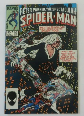 Peter Parker The Spectacular Spider - Man 90 Nm 1st Black Costume