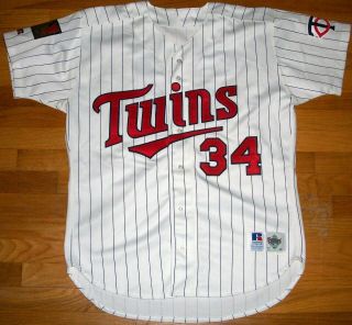 1994 Twins Kirby Puckett Team Issue Auth Game Jersey Sz 46 Russell USA 125th Vtg 2