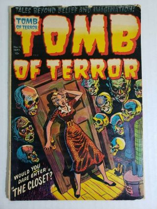 Tomb Of Terror 11 Harvey Pre Code Horror 1953 Poor