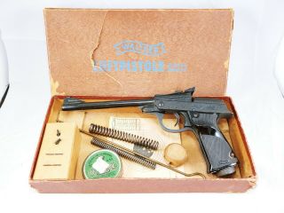 Vintage Walther Lp 53.  177 Cal Air Pistol W/accessories Parts