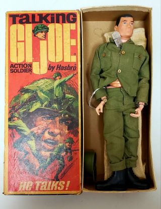 Vintage 1964 Talking GI Joe By Hasbro w/ Box (Works/Original) 2