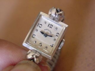 Vintage Hamilton Ladies Wrist Watch.  14k Gold Case.  Cal.  751