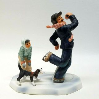 Gorham,  Norman Rockwell,  Fine Bone China Miniature Figurines Gay Blades - Nrm3