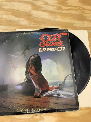 Ozzy Osbourne Blizzard Of Ozz Vinyl Lp 1981 Jet Records