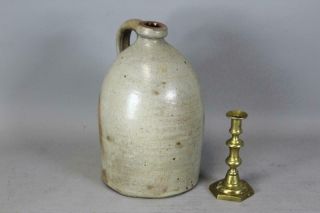 A Fine Signed 19th C 2 Gal Stoneware Jug Great Color With An Applied Handle
