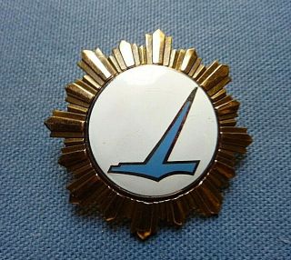 Vintage Eastern Airlines 10k Gold Filled Enamel Balfour Lapel Hat Pin Badge