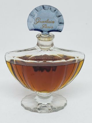 Vintage Shalimar Guerlain Paris Large Bottle Perfume,  3/4 Full