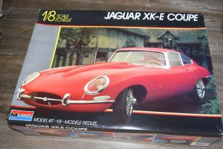 Monogram 1/8 Scale Jaguar Xk - E Coupe Model Car Kit Complete - See Details Kit 2612