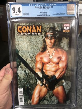 Conan The Barbarian 1 Cgc 9.  4 Arnold Photo Variant