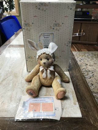 Cherished Teddies Some Bunny Loves You Jointed Musical Bear 625302