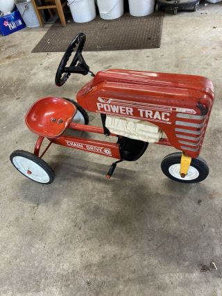 Vintage Amf Power Trac 502 Pedal Tractor Car Chai Drive All