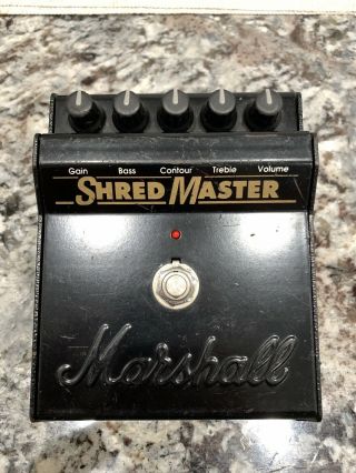 Marshall Shred Master Guitar Effects Pedal Distortion Vintage Radiohead
