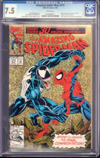 The Spider - Man 375 (marvel Comics,  1993) Cgc 7.  5