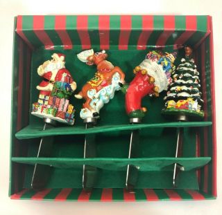 Christopher Radko Home For The Holidays " Twas The Night " Spreaders Set Of 4