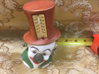 Clown Head With Thermometer Ver And Very Vintage