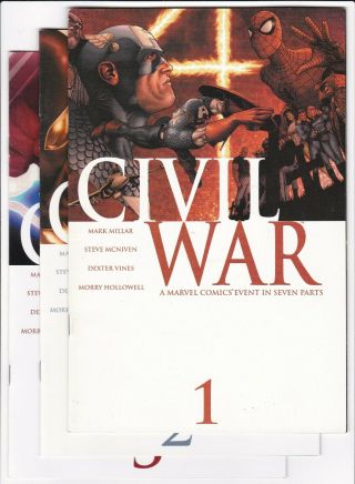 Civil War S1 2 3 4 5 6 Full Set - Marvel Comics - 2006
