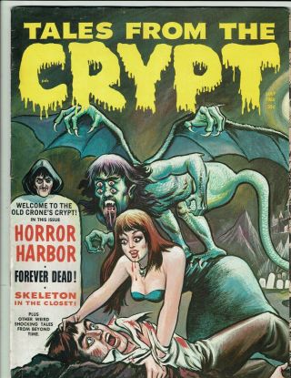 Tales From The Crypt Vol.  1 No.  10 First & Only Eerie Publ.  B&w Horror 1968