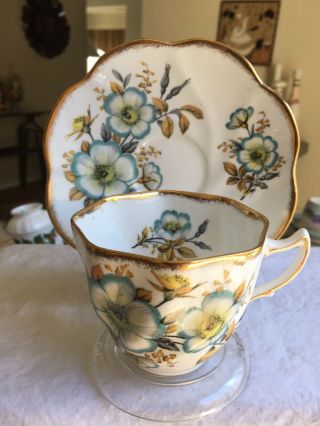 Vintage Tea Cup And Saucer Rosina China (rare) 1950s