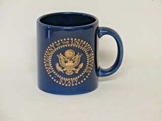 Cobalt Blue President Of The United States Staff Coffee Mug 11 Oz.  Waechtersbach