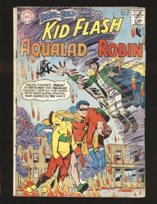 Brave & The Bold 54 Teen Titans Poor/fair Cond.  Coupon Out Of Non - Story Page