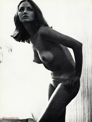 1967 Vintage Sam Haskins Female Nude Woman Breast Candid Photo Gravure Art 16x20