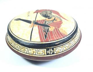 Pottery Trinket Box Hand Made In Greece