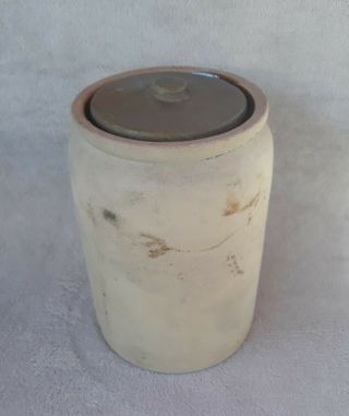Vintage Weyman ' s Snuff Crock with Lid Stoneware Jar Pottery Pot 2