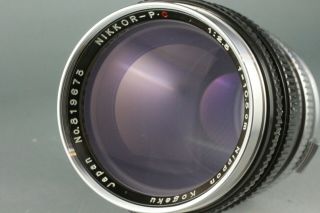 Near Nikon Nikkor P.  C 10.  5cm 105mm F/2.  5 Prime Vintage Lens S Mount 34