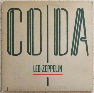 Led Zeppelin Coda - Swan Song Records 1982 Vinyl Lp 79 00511 Jimmy Page Gatefold
