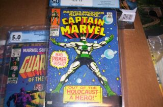 Captain Marvel 1 Pgx Graded 5.  0 Guardians Of The Galaxy
