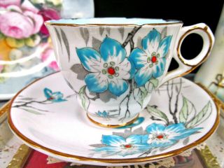 Royal Stafford Tea Cup And Saucer Painted Floral Teacup 1930 