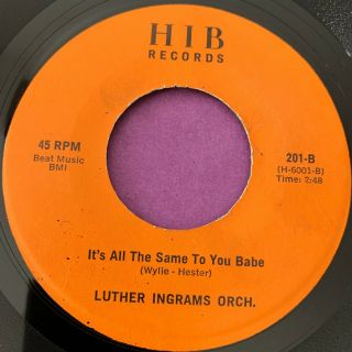Northern Soul 45 Luther Ingram - If It 