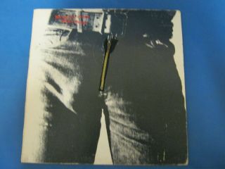 Empty Sleeve No Record The Rolling Stones Sticky Fingers With Metal Zip (7)