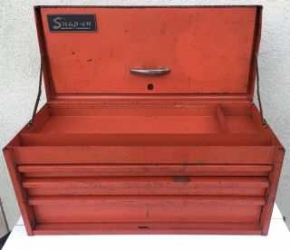 Vintage Snap - on Corp KRA - 53B 3 - Drawer Tool Box Chest USA Made Mechanic Machinest 2