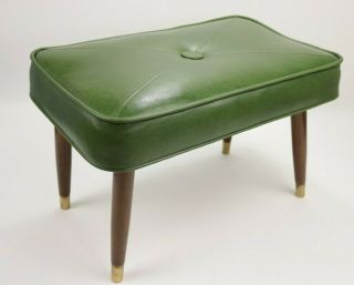 Vintage Mid Century Mcm 60s Babcock Phillips Foot Stool Ottoman Bench Green