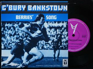 Rugby League Canterbury Bankstown Berries Song 1974 Nm/nm Nrl Arl