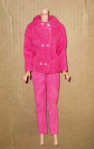 Japanese Exclusive Barbie Pink Velvet Pantsuit 2615
